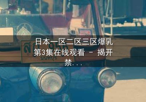 日本一区二区三区爆乳第3集在线观看 - 揭开禁忌之恋的隐秘真相